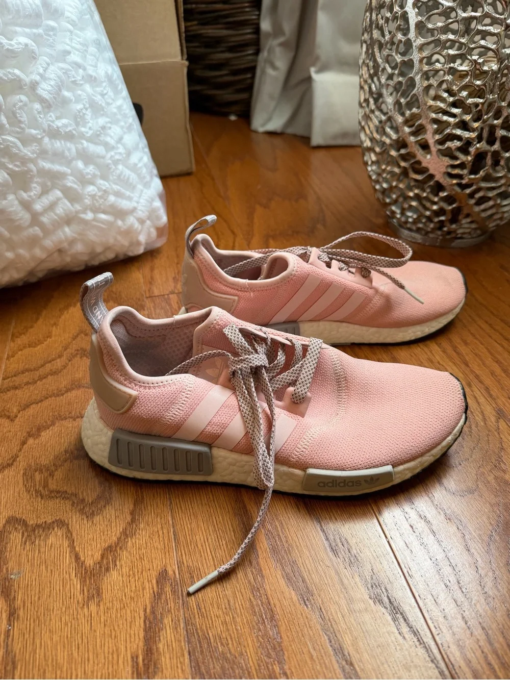 adidas Pink Lace-Up NMD R1 Shoes